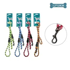 GENERICO - Correa redonda con gancho de aleación de zinc resistente 1.2cm x1.2m Color Aleatorio