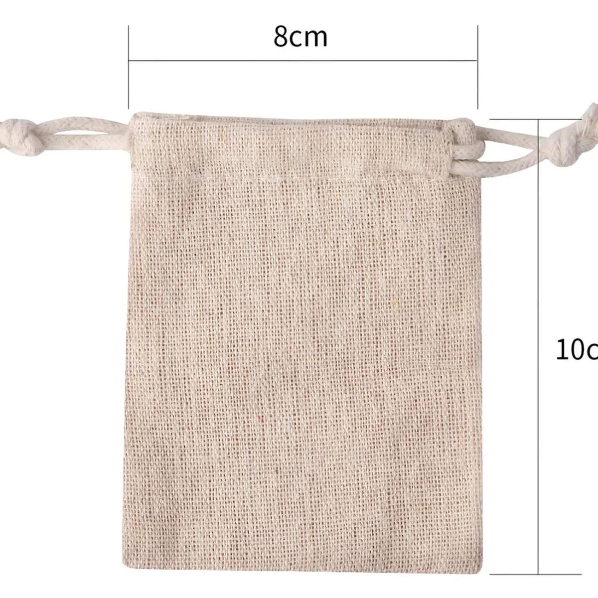 ATURE - 60 Bolsas De Regalo Pequeñas De 8 X10 Cm, Bolsas De Joyería Beige