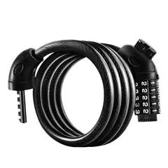 GENERICO - Candado de Seguridad para Bicicleta y Moto combinación 5 dígitos