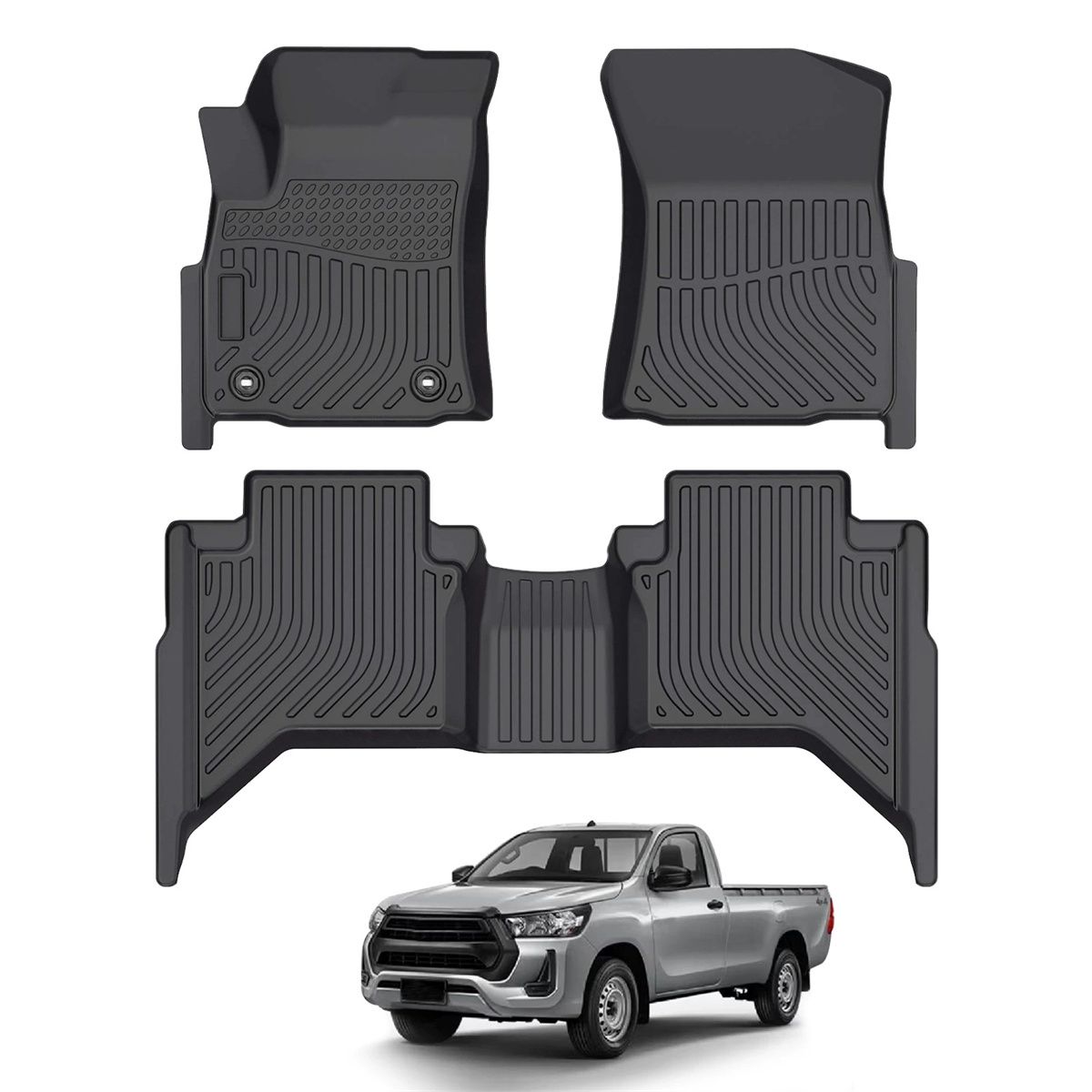 KUANGYE - Pisos Calce Perfecto Para Toyota Hilux Revo 2016 - 2025+