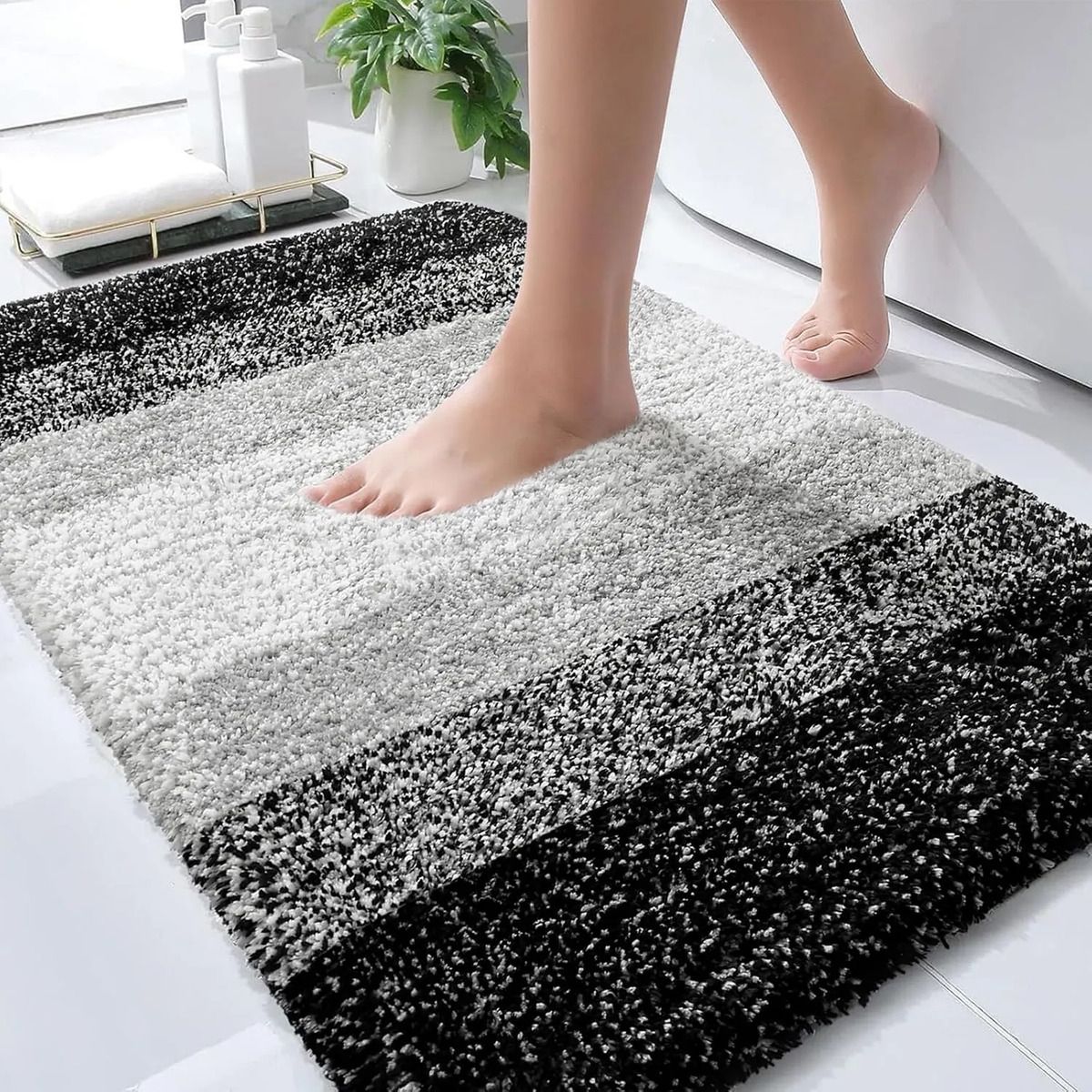 GENERICO - 40x60cm  Alfombras De Entrada Para Baño Absorbe Agua