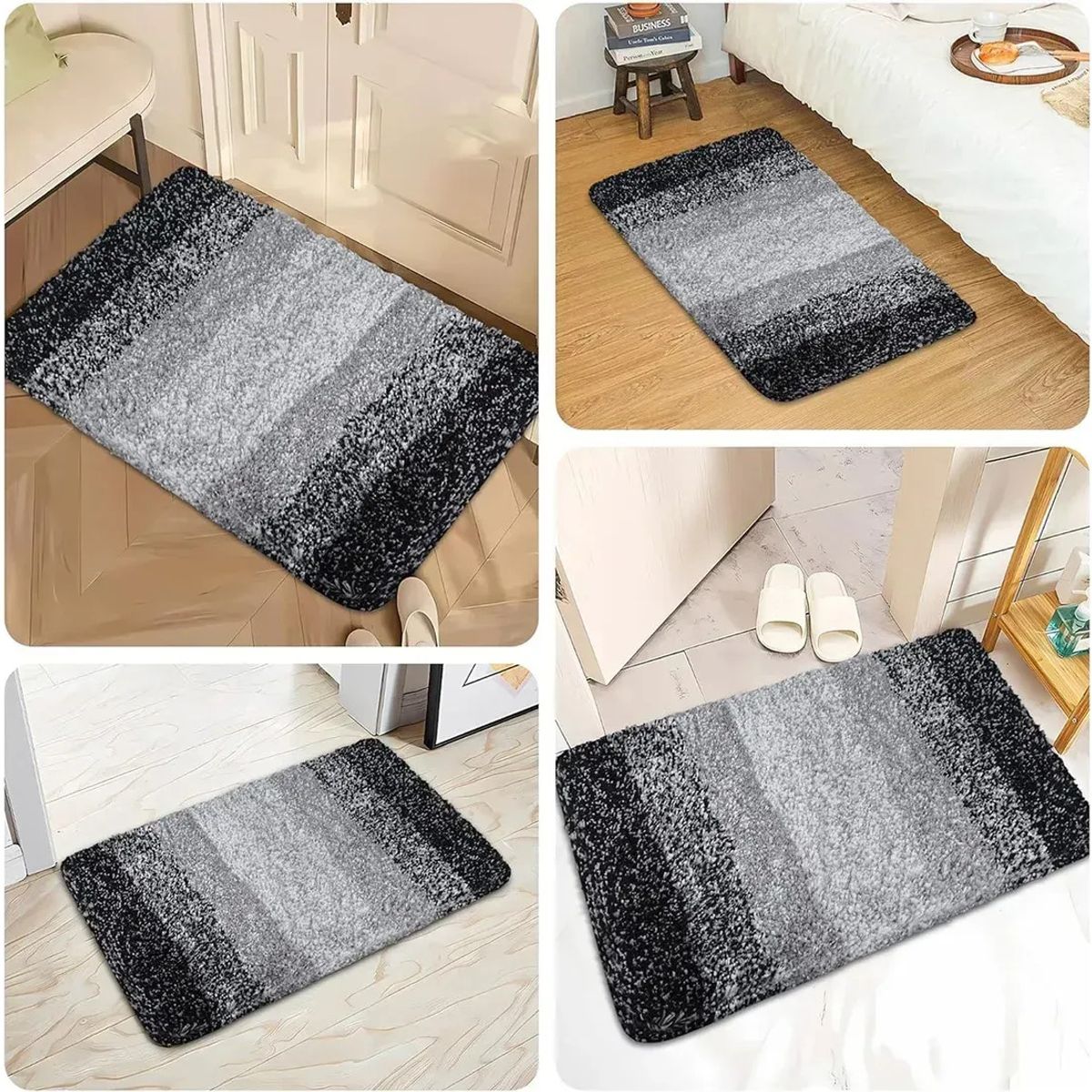 GENERICO - 40x60cm  Alfombras De Entrada Para Baño Absorbe Agua