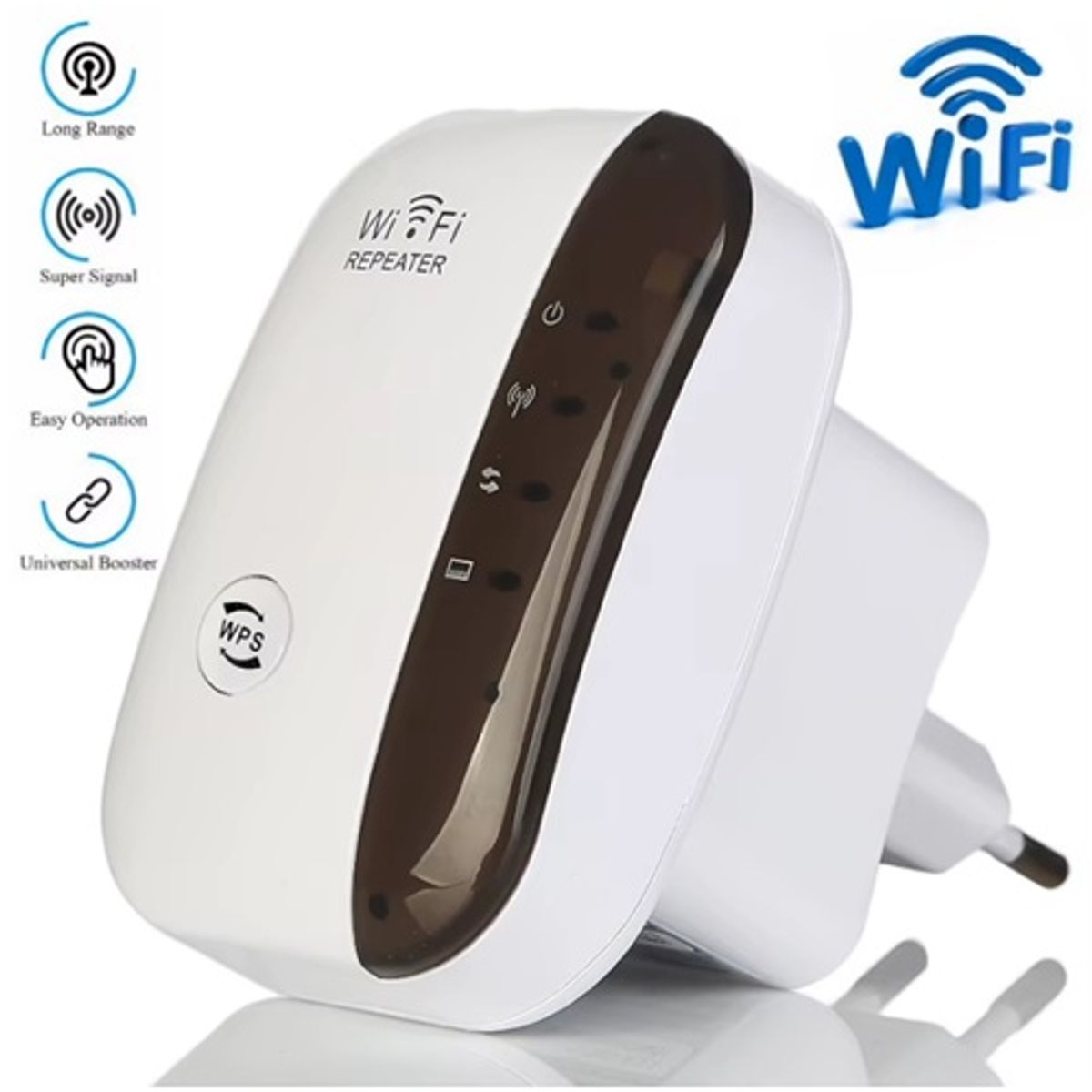 MOVI - Repetidor WIFI inalámbrico de 300Mbps, enrutador 2,4G, extensor de rango 10m, amplificador de señal Wifi.