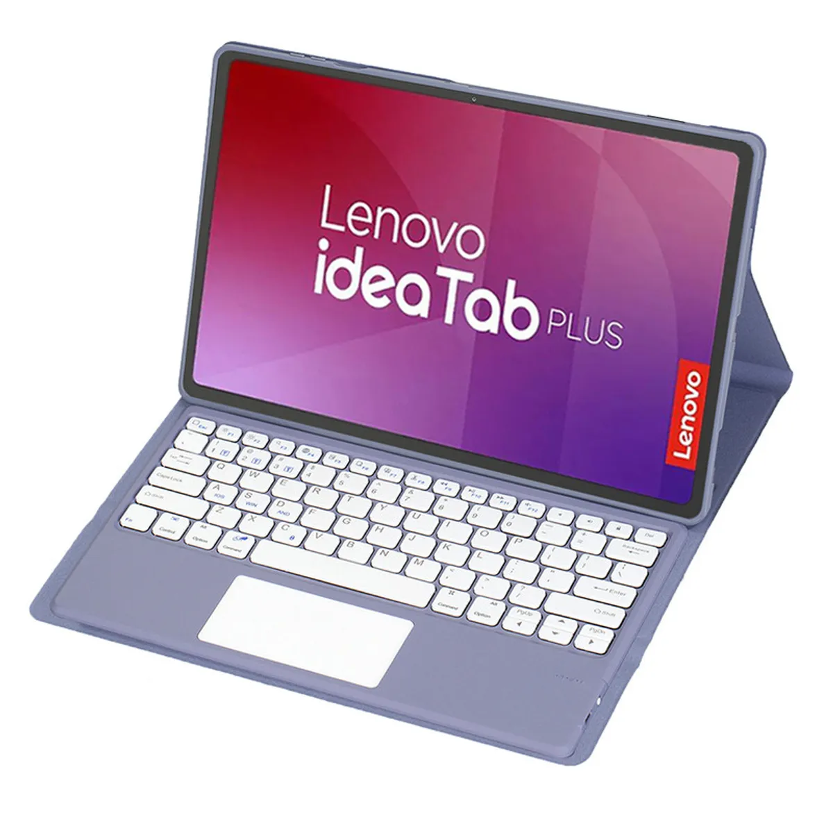 LENOVO - Tablet Lenovo Pad Plus 12 8+128 Resolución 2.5K WIFI-Gris+Teclado Morado