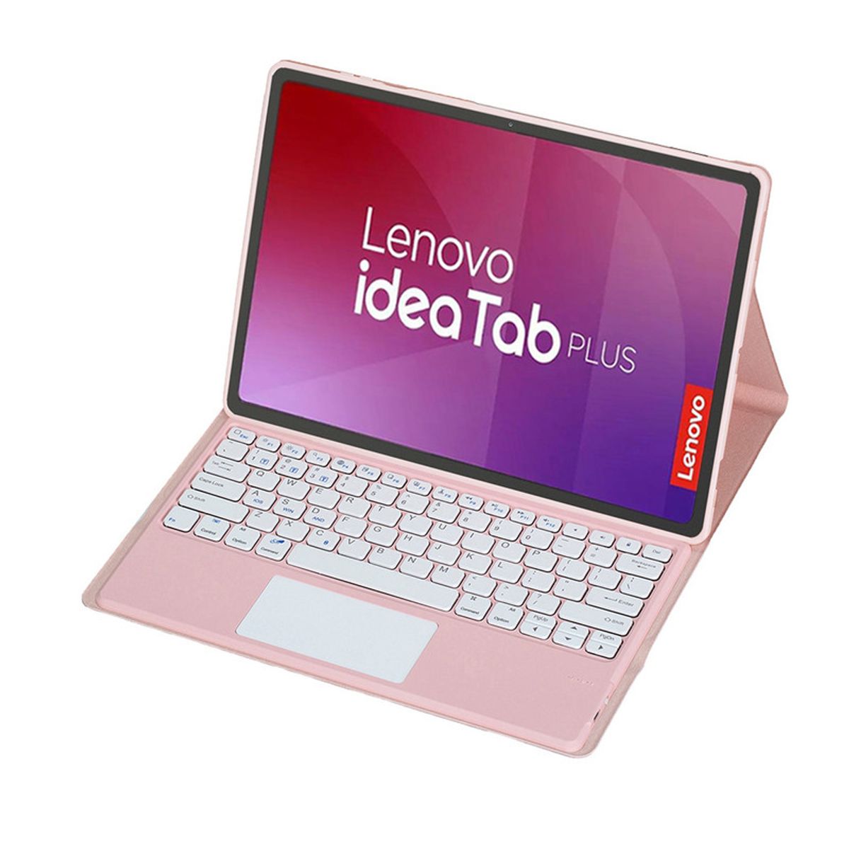 LENOVO - Tablet Lenovo Pad Plus 12 8+128 Resolución 2.5K WIFI-Verde+Teclado Rosado