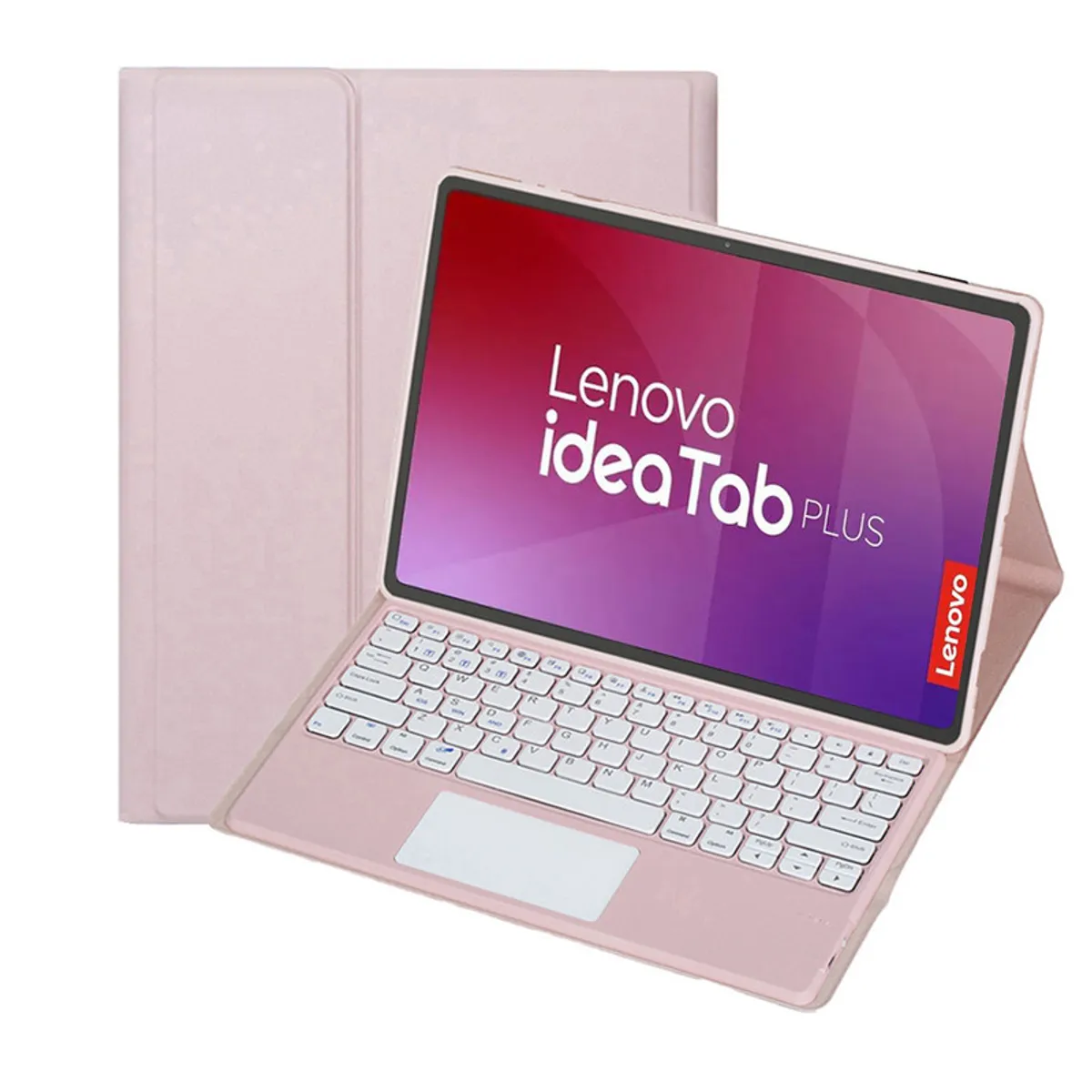 LENOVO - Tablet Lenovo Pad Plus 12 8+128 Resolución 2.5K WIFI-plata+Teclado Rosado