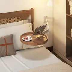 AIZO - Velador Flotante Plegable Mesa de Pared Giratoria Madera