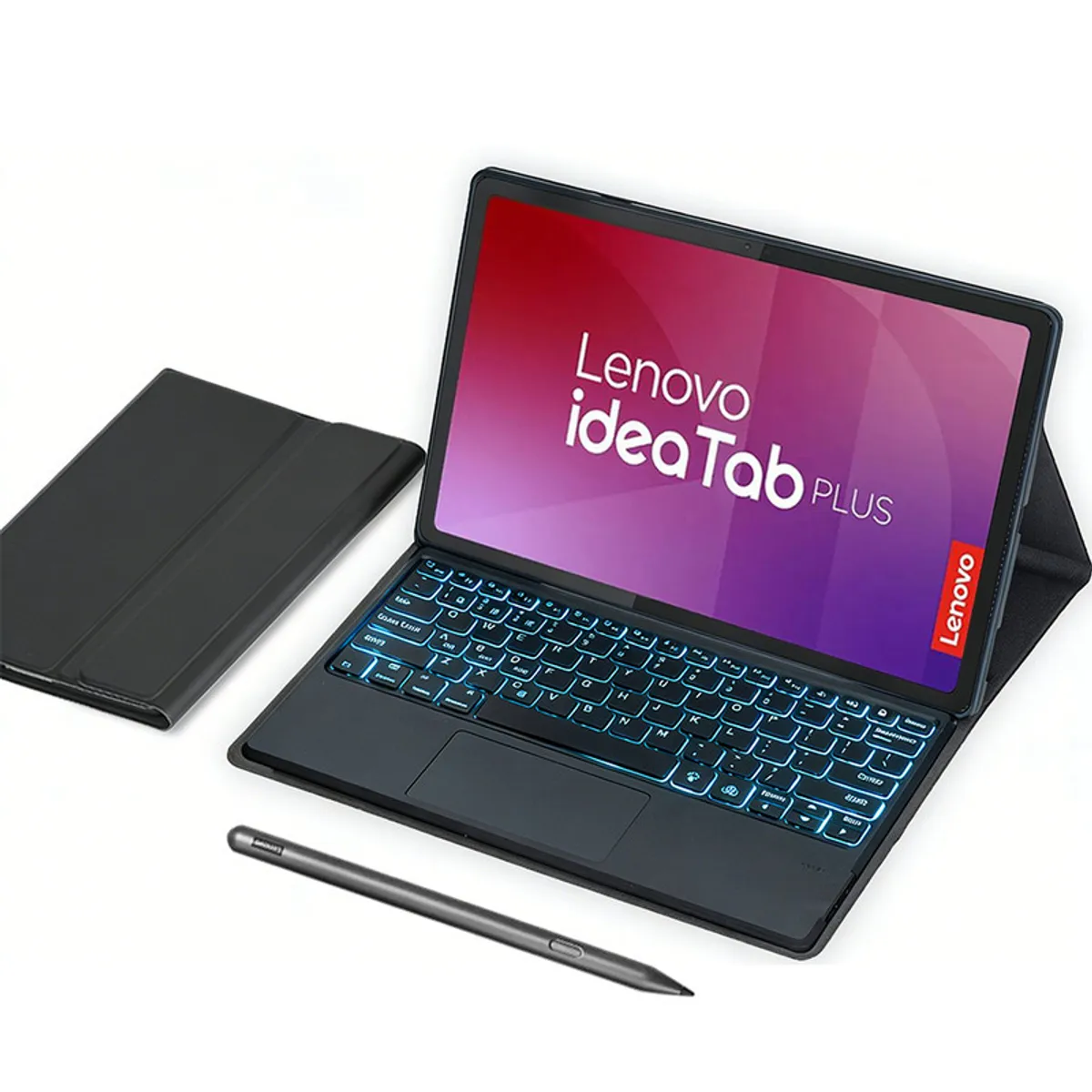 LENOVO - Tablet Lenovo Pad Plus 12 8+128  WIFI-Gris+Negro luminsos teclado+Lápiz táctil