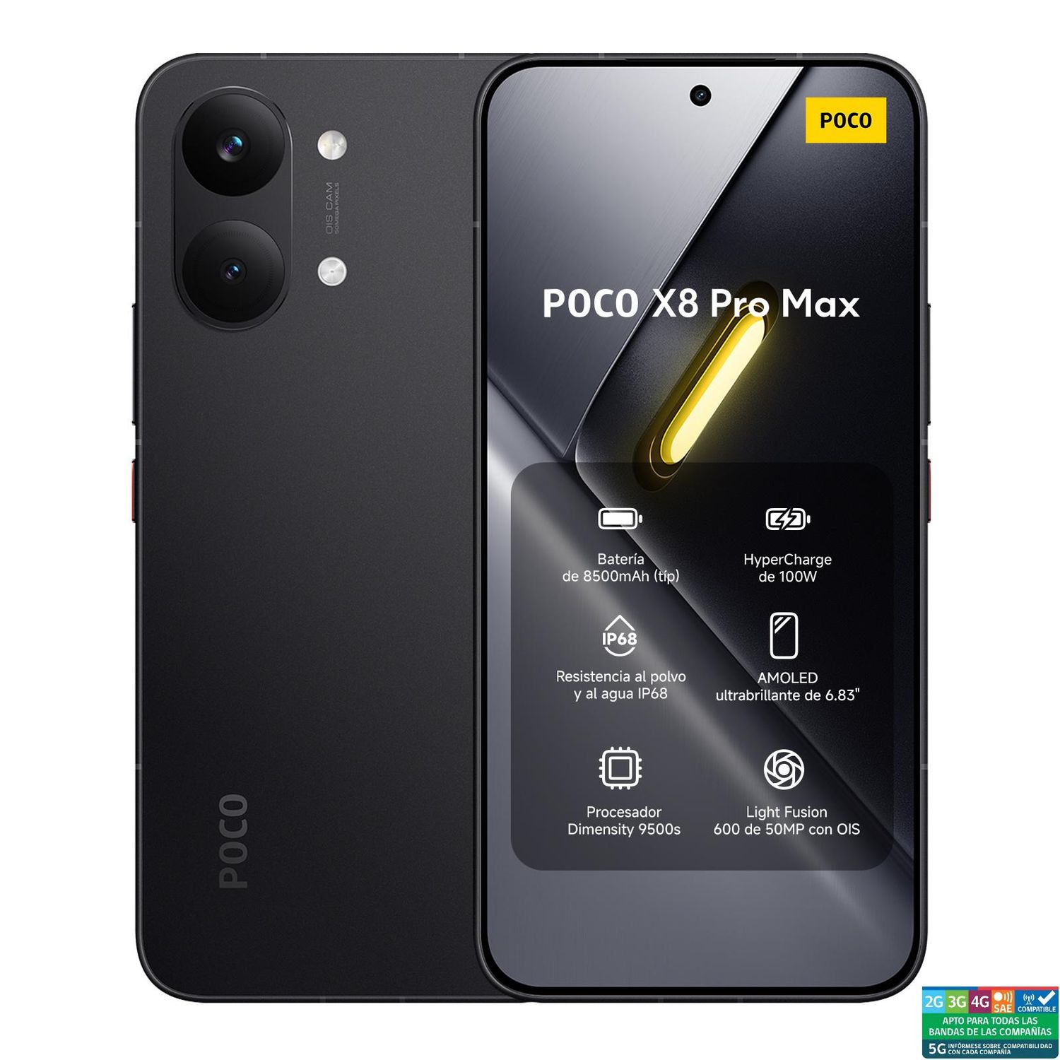 XIAOMI POCO X8 Pro Max Negro 12GB + 512GB | Falabella Chile