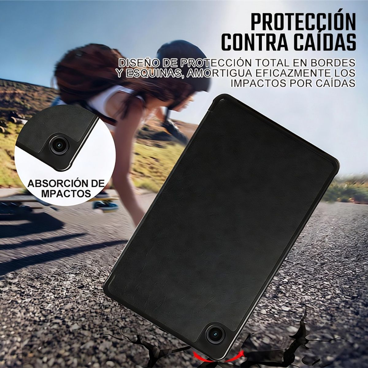 GENERICO - Carcasa Smart Cover para Samsung Galaxy Tab A9 8.7 X110 X115