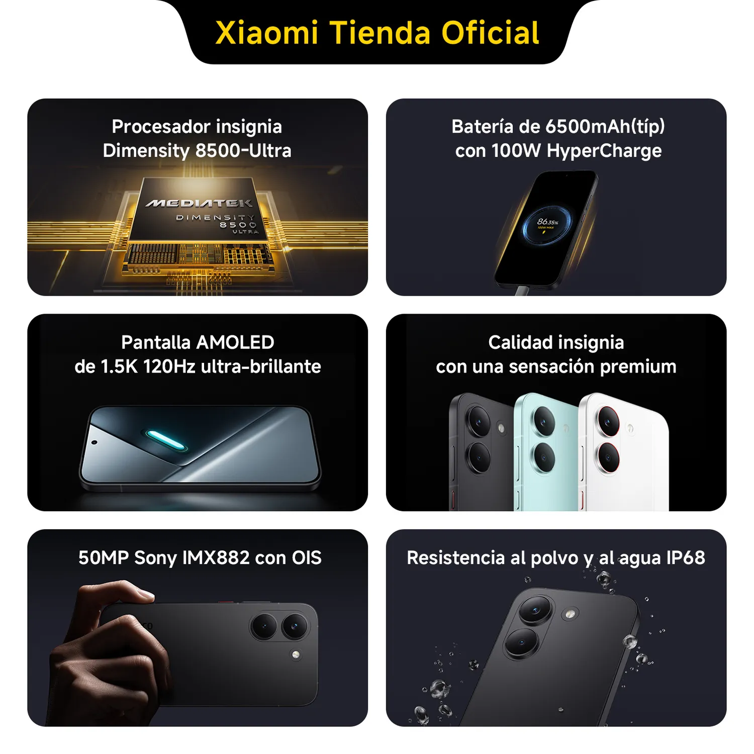 新品 未開封 poco x8 pro 8GB 256GB White Celular Xiaomi POCO X8 Pro 8GB de RAM / 256GB / Tela 6.59
