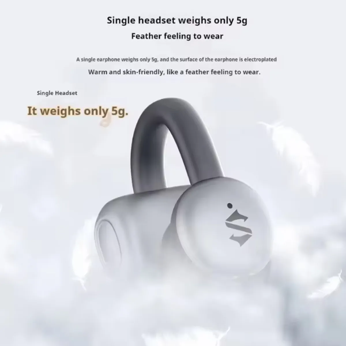 XIAOMI - Audífonos Blackshark T7 Gaming OWS Inalámbricos Bluetooth - Negro