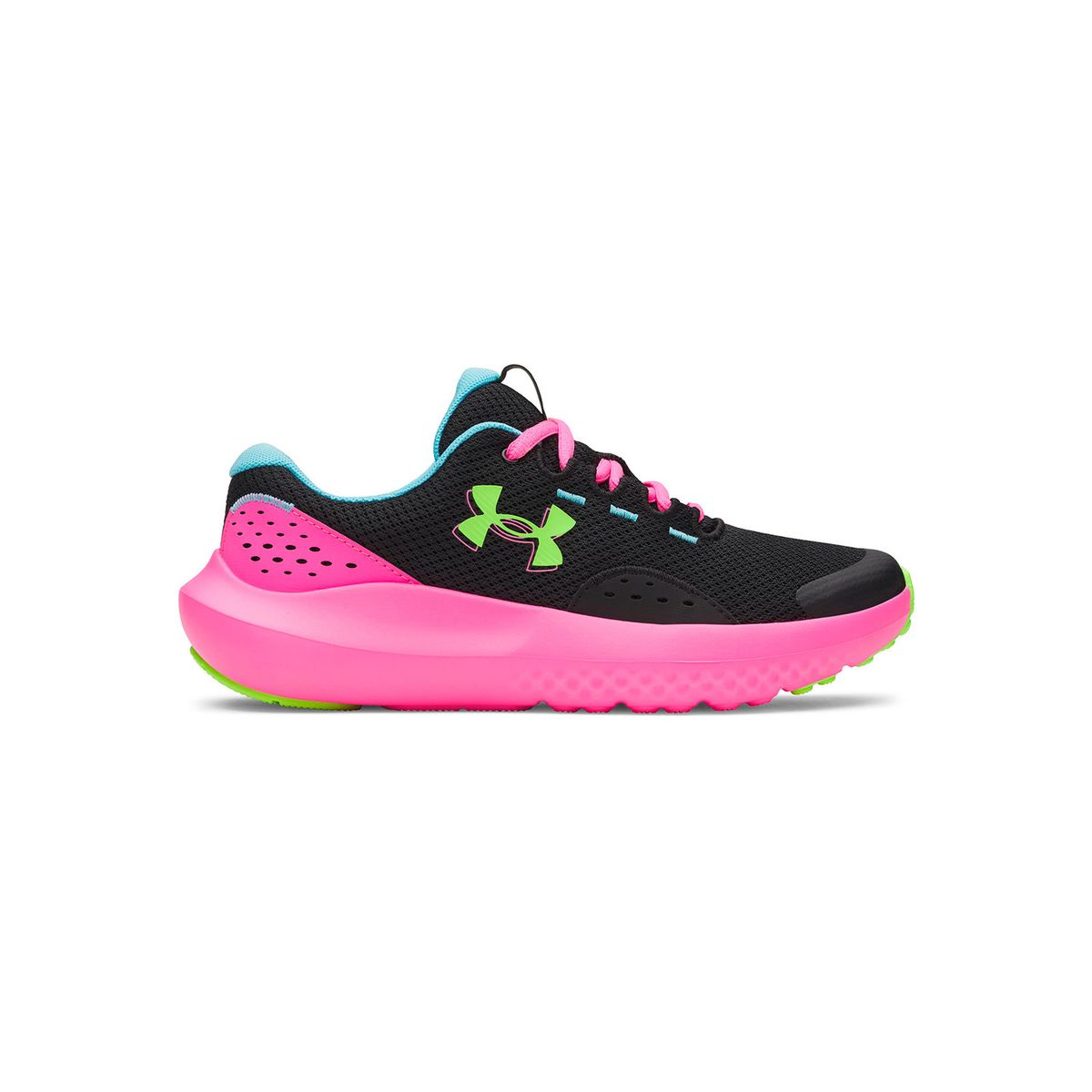 UNDER ARMOUR - Zapatillas Niña Surge 4 Grade School Negra UNDER ARMOUR
