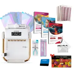 CINCH - Kit Encuadernadora Universal Full Papelería Creativa + Insumos y Regalos