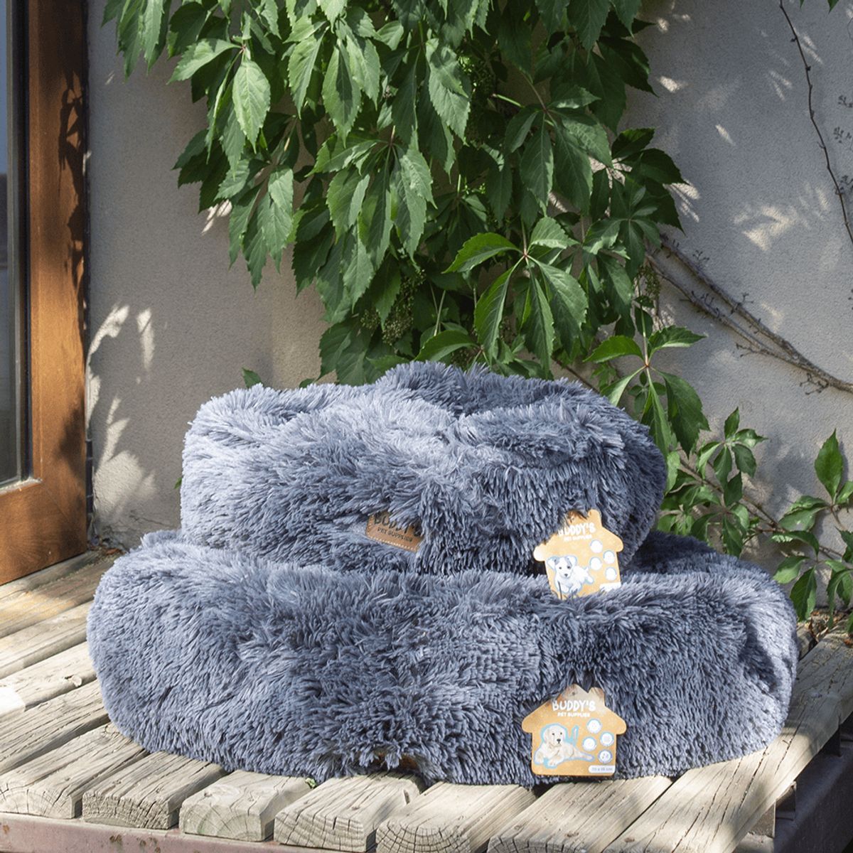 BUDDY'S PET SUPPLIES - Cama Antiestrés Ultrasuave Para Perro Gato Mascota 50 cm