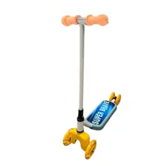 AUCKLAND OUTDOOR - Scooter Infantil 4 Ruedas Ajustable Niño Estable Celeste