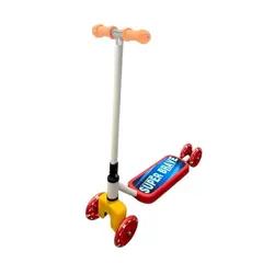 AUCKLAND OUTDOOR - Scooter Infantil 4 Ruedas Ajustable Niño Estable Rojo