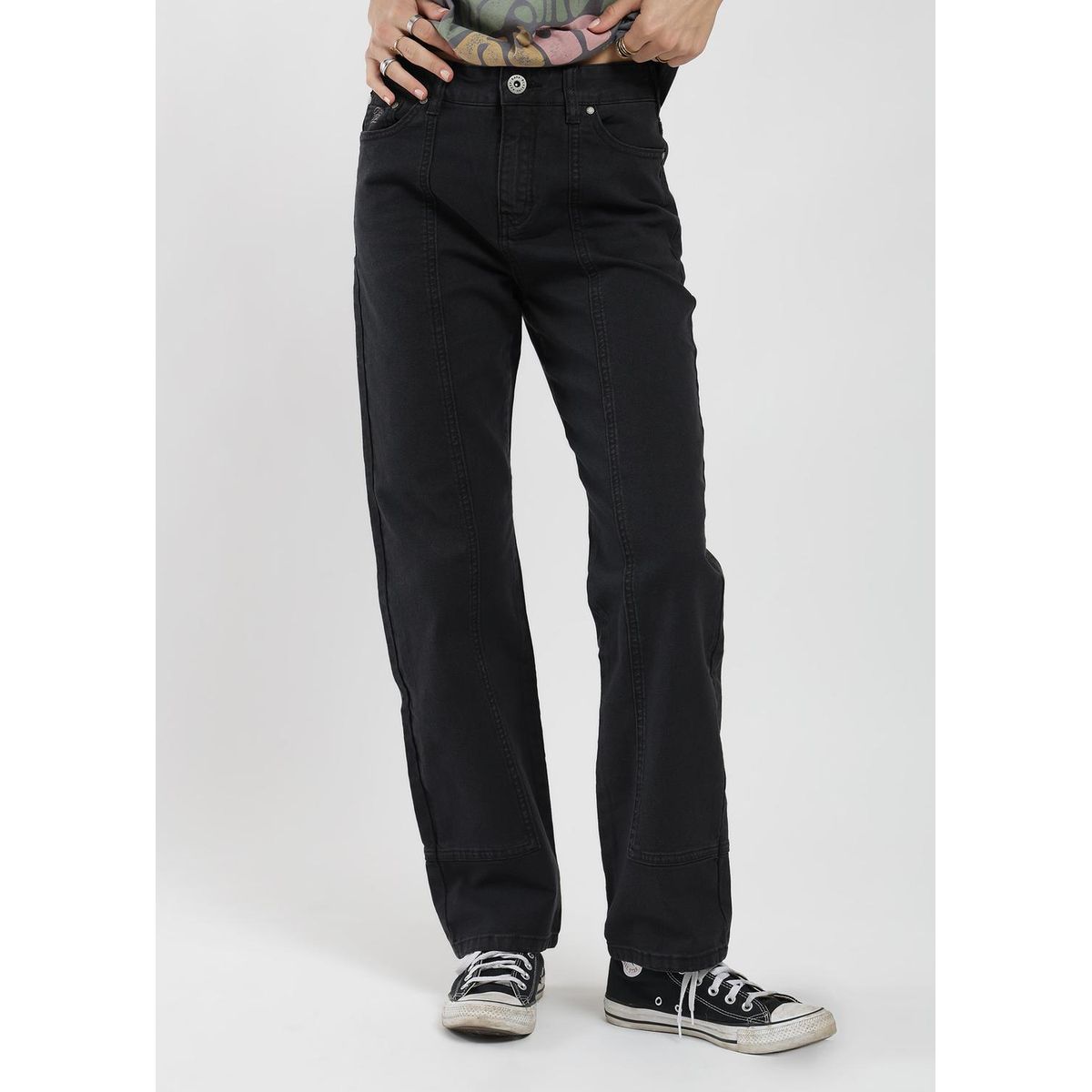 KAYA UNITE - Pantalón Recto Canvas Mujer