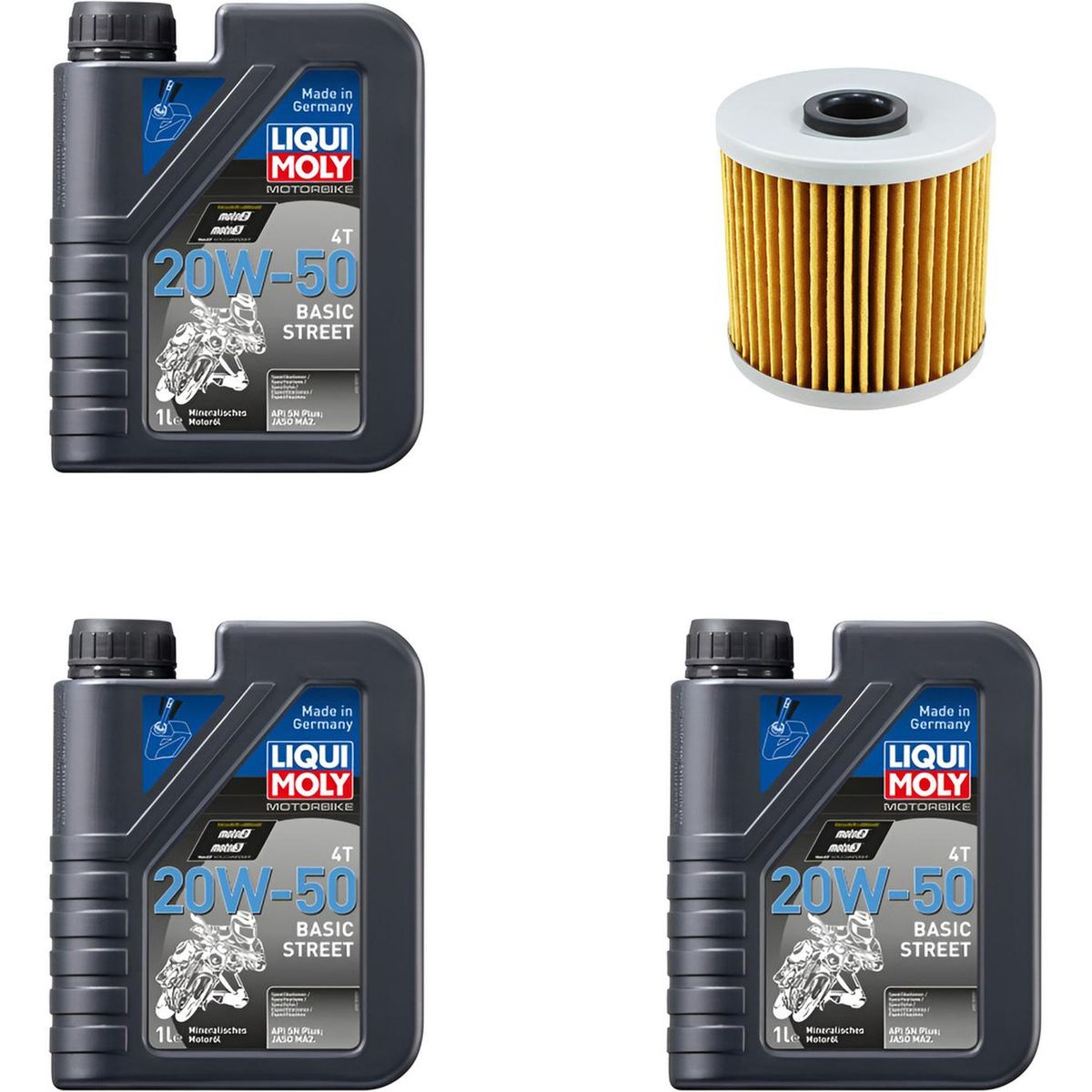 LIQUI MOLY - Kit De Mantencion Para Moto Kawasaki Klr 650 3l + Filtro