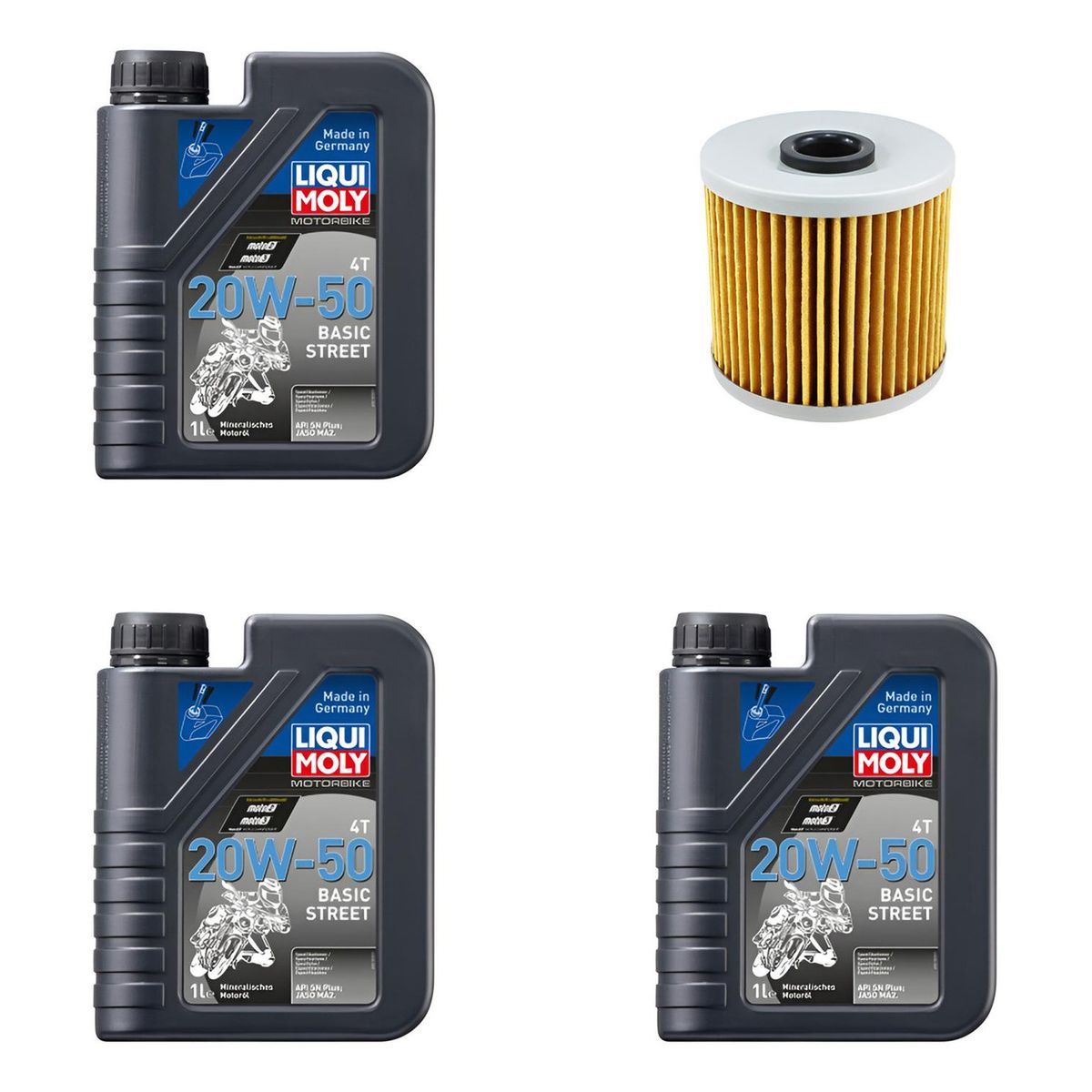 LIQUI MOLY - Kit De Mantencion Para Moto Kawasaki Klr 650 3l + Filtro