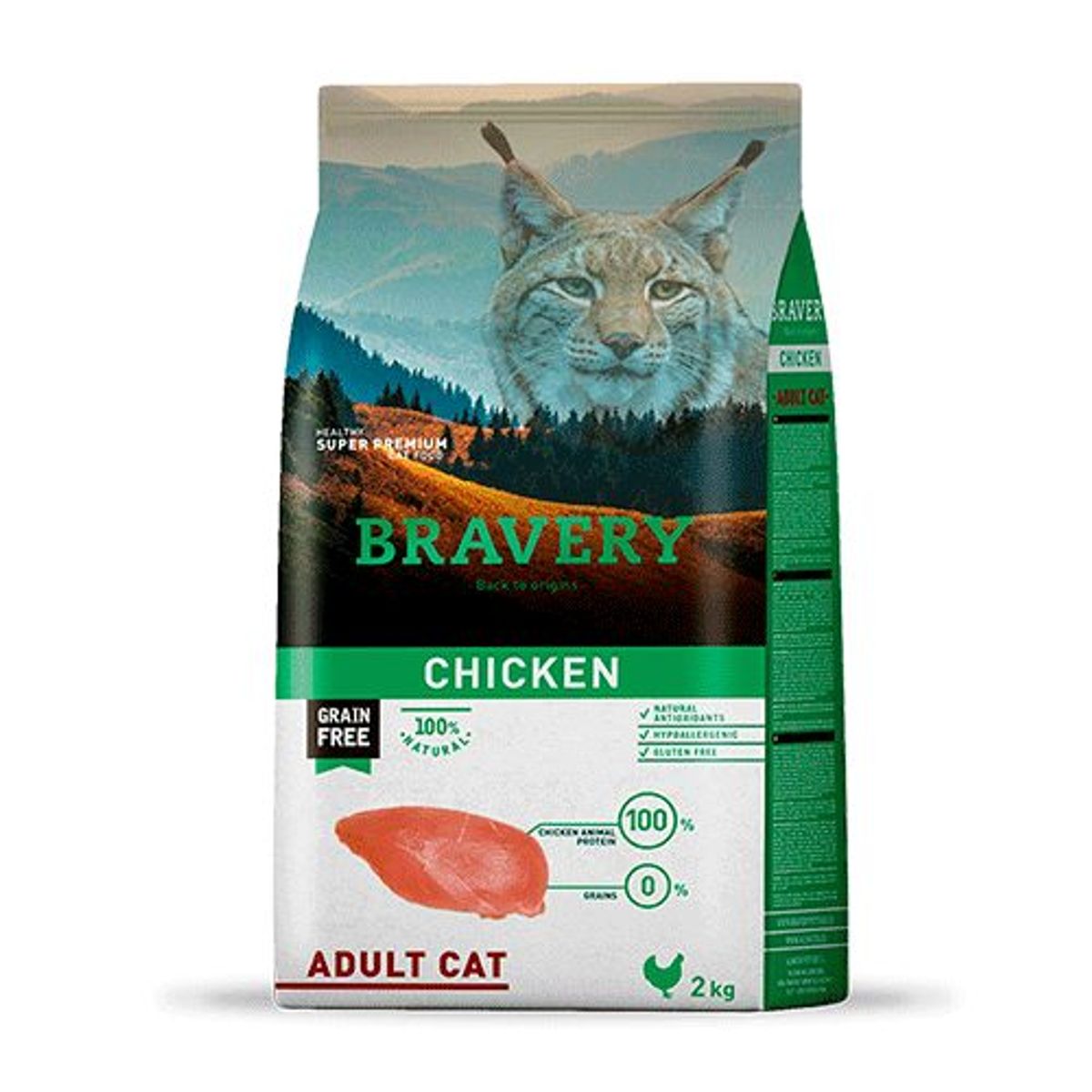 BRAVERY - Bravery Chicken Adult Cat 2 KG