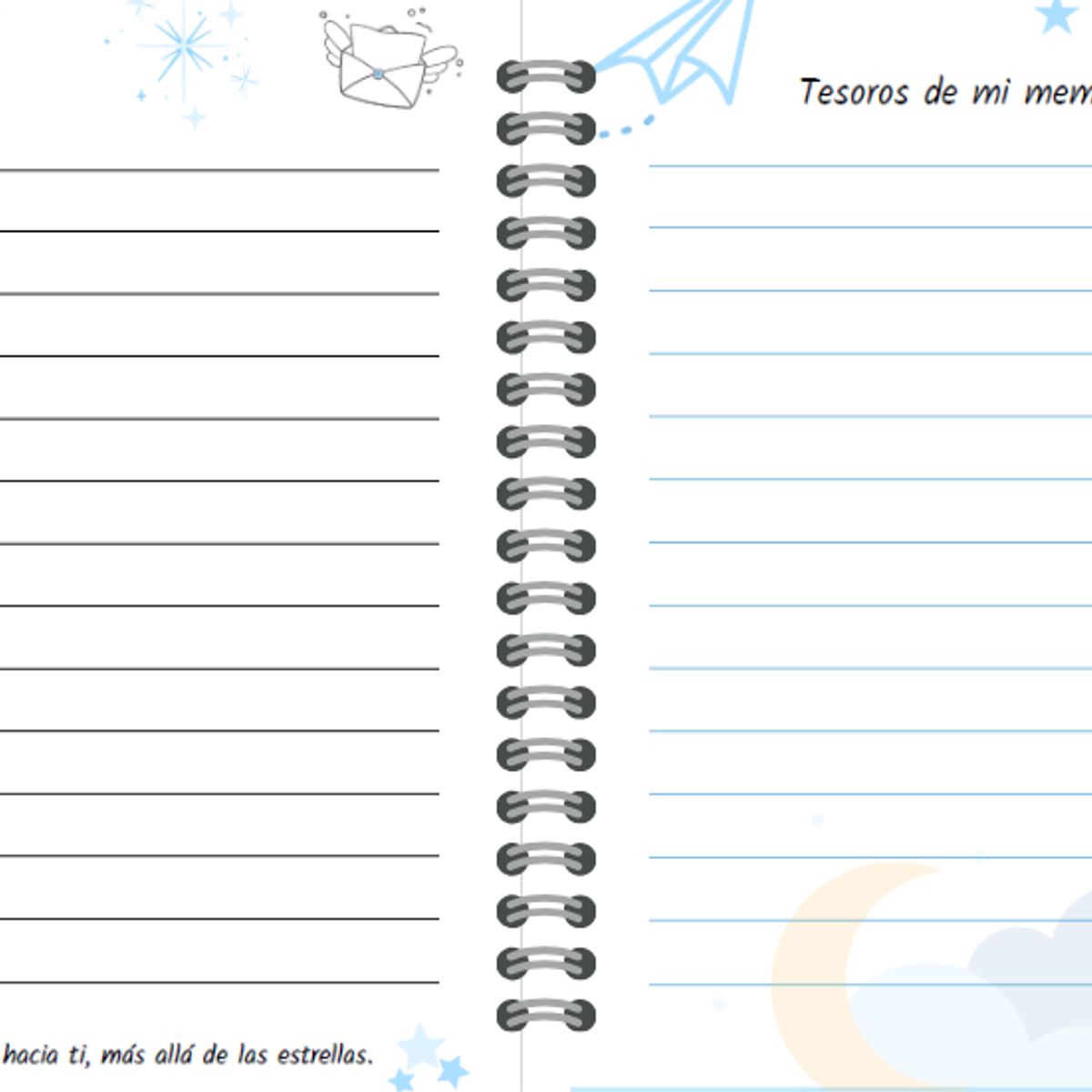 ELAB PROPIA - Cartas al cielo, diseño Blue