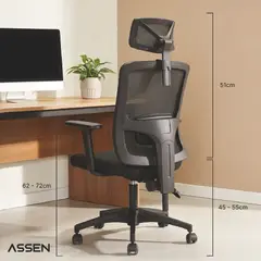 ASSEN - Silla Escritorio Ajustable Ergonomica Studio Executive
