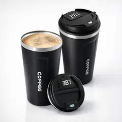 MOVI - Vaso Térmico de Acero Inox con Pantalla Led y Control de Temperatura para Hombre - Frío y Caliente