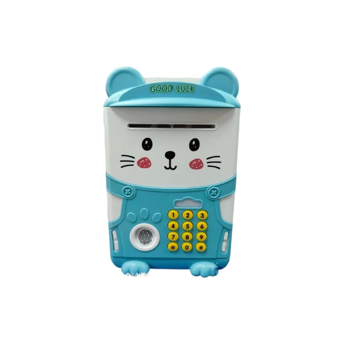 GENERICO - Alcancía Electrónica Automática con Sonido Huella  Para Niños Azul