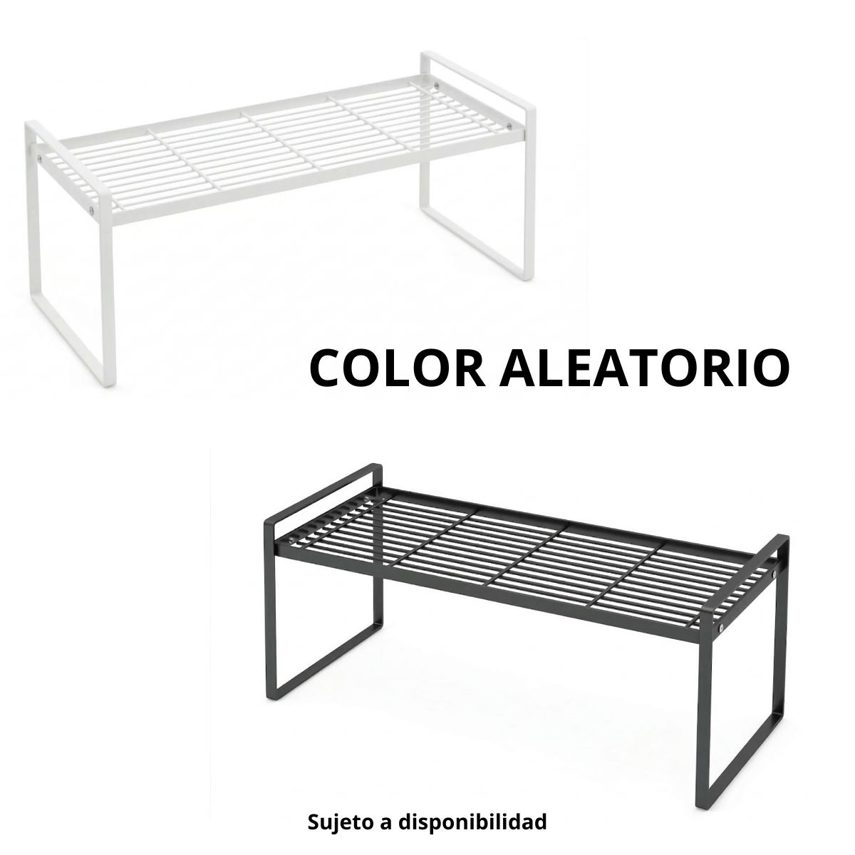 GENERICO - Estante De Gabinete Cocina Organizador Metal Baño Despensa