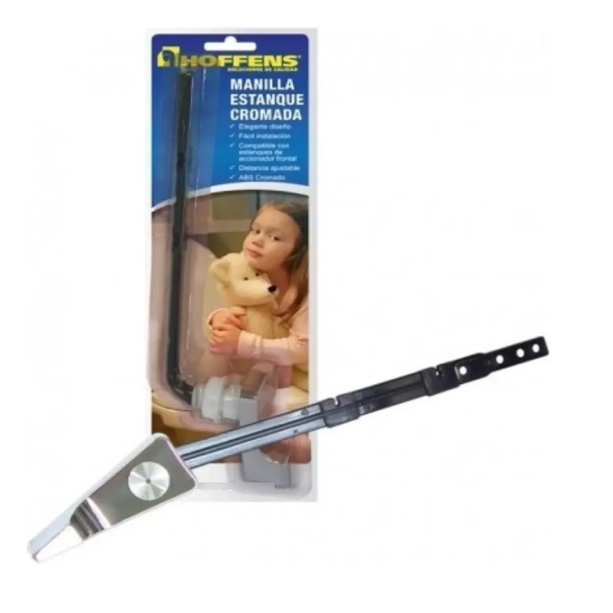 HOFFENS - Manilla Palanca Estanque Wc Frontal Cromada Universal Hoffen