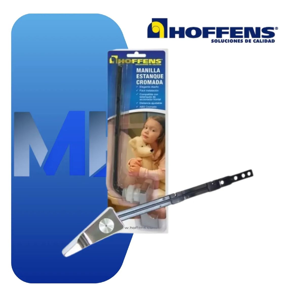 HOFFENS - Manilla Palanca Estanque Wc Frontal Cromada Universal Hoffen