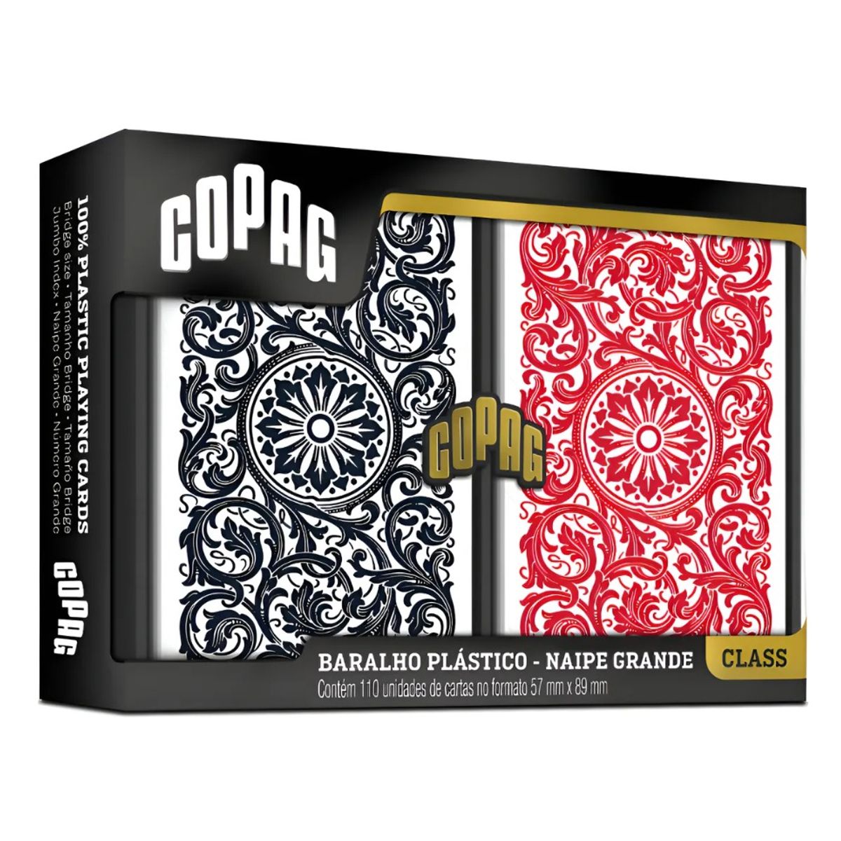 COPAG - Barajas Copag Set 2 Mazos 100% Plástico Naipe Cartas