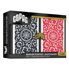 COPAG - Barajas Set 2 Mazos 100% Plástico Naipe Cartas
