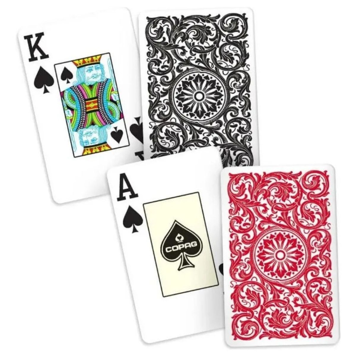 COPAG - Barajas Copag Set 2 Mazos 100% Plástico Naipe Cartas