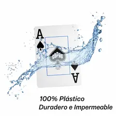 COPAG - Barajas Set 2 Mazos 100% Plástico Naipe Cartas