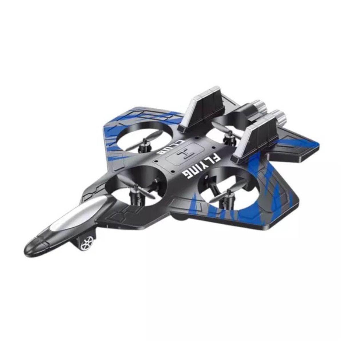 GENERICO - Avión Drone Ligero de Juguete Volador Control Remoto Recargable Azul