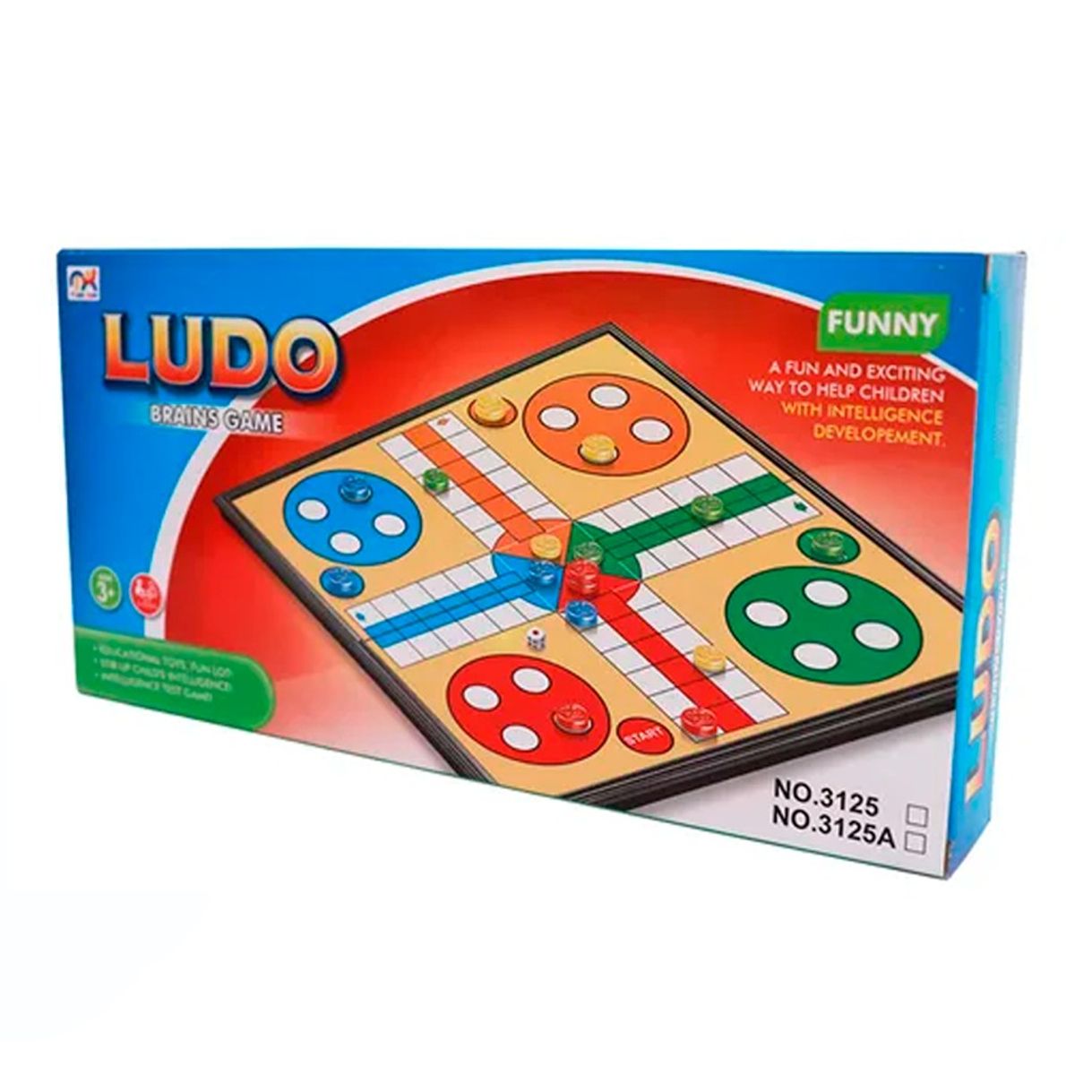 GENERICO - Ludo Magnético Tablero Plegable Juego De Mesa 4 Jugadores