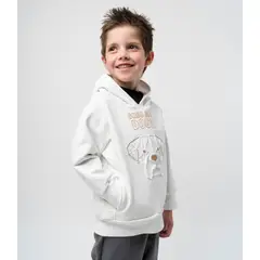 BLACK AND BLUE - Polerón niño good for dogs crudo