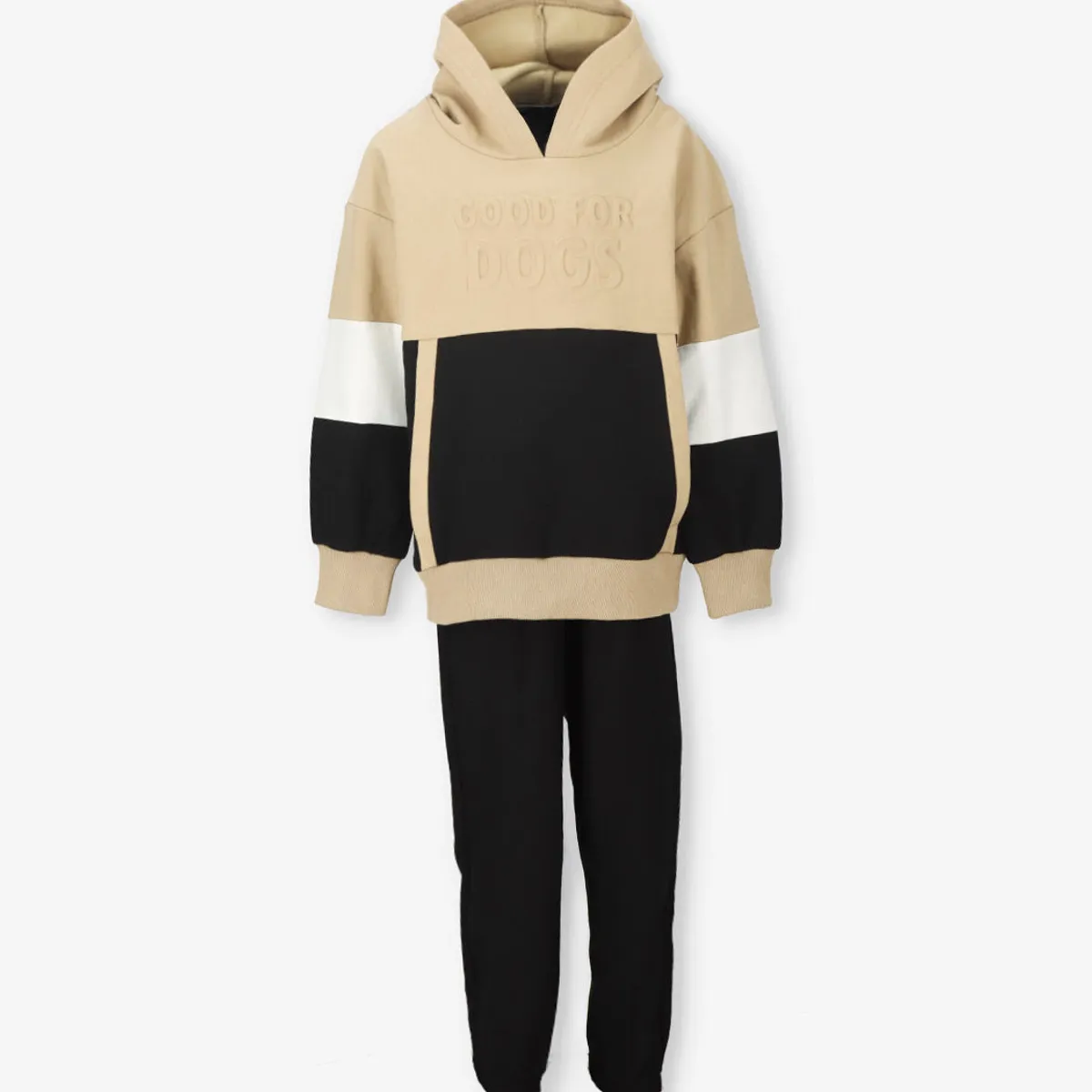 BLACK AND BLUE - Buzo niño good for dogs beige Black and blue