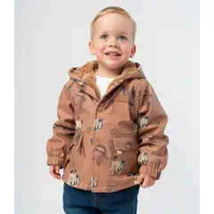 BLACK AND BLUE - Chaqueta bebé resistente al agua camel