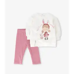 LIMONADA - Conjunto bebé con conejo cherry