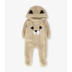 BLACK AND BLUE - Enterito recién nacido de polar beige