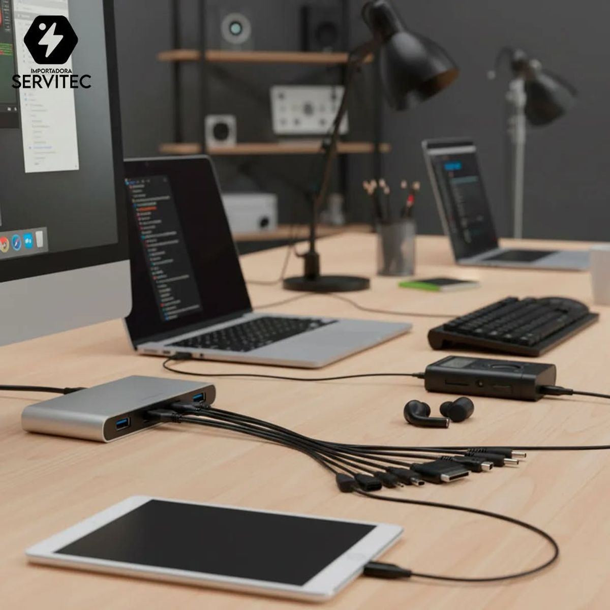 GENERICO - Cable multi uso 10 salidas a usb