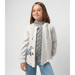 LIMONADA - Polerón niña con perro crudo