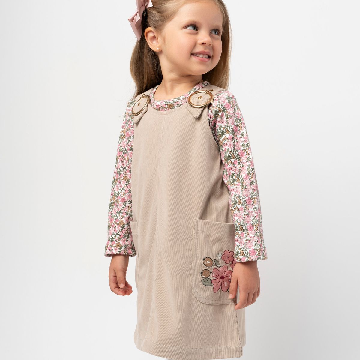 LIMONADA - Vestido niña de cotelé cherry Limonada