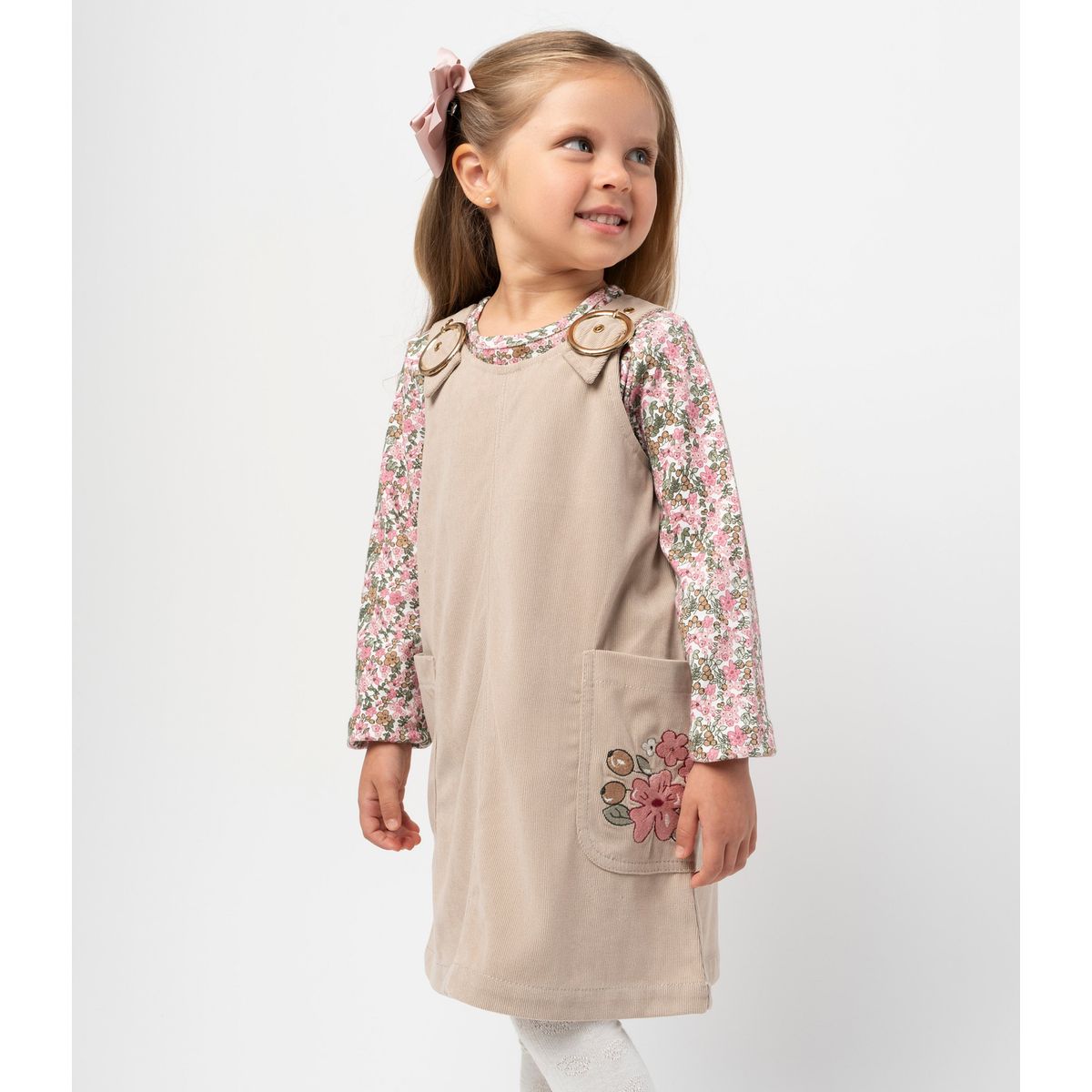 LIMONADA - Vestido niña de cotelé cherry Limonada