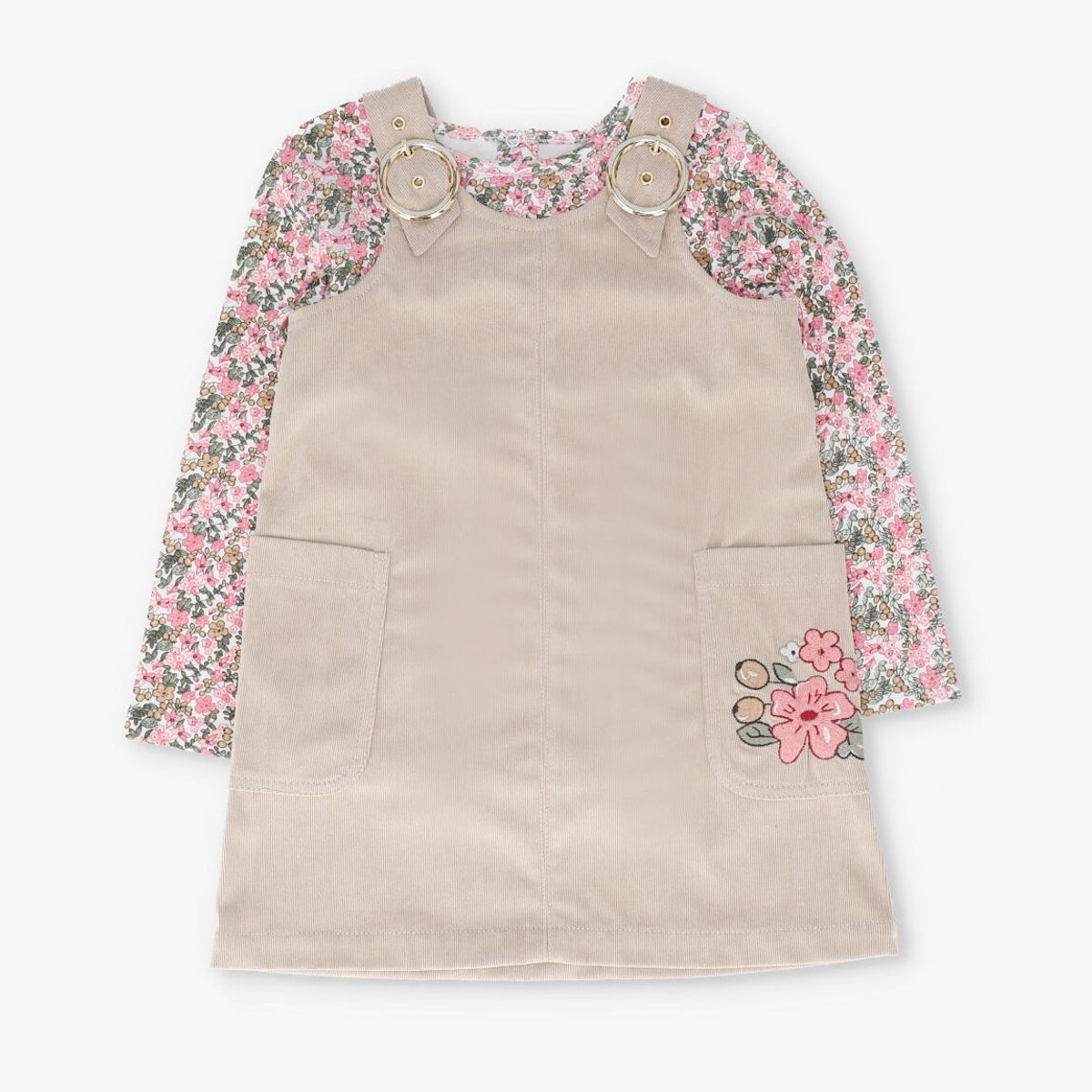 LIMONADA - Vestido niña de cotelé cherry Limonada