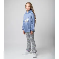 LIMONADA - Conjunto niña con perro azul piedra