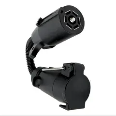 GENERICO - Adaptador Enchufe Vehículo Americano 7 Pin Remolque Trailer